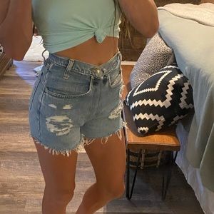 Wrangler high waisted shorts